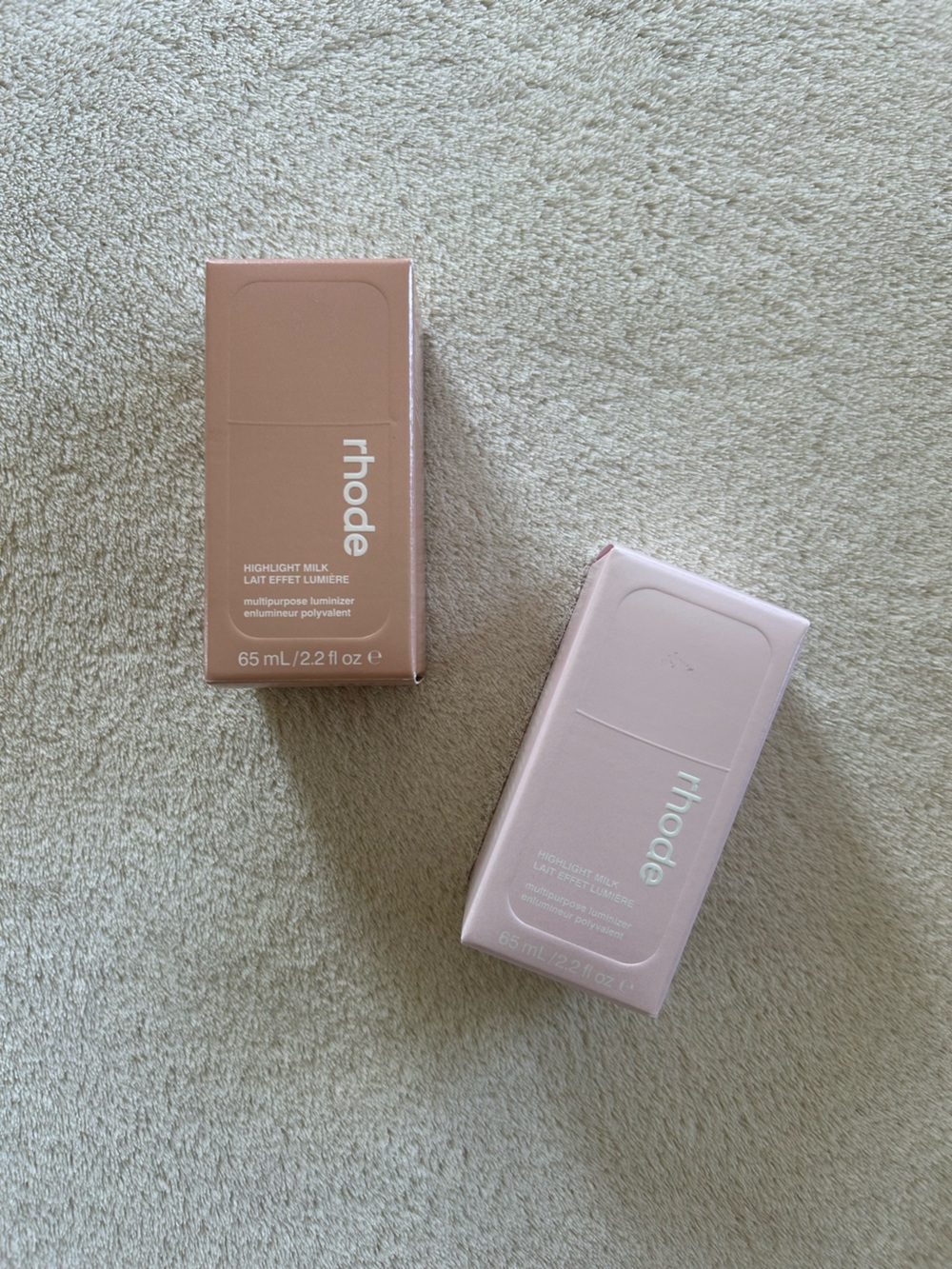 RHODE Duo Highlighter Milk 01 & 02
